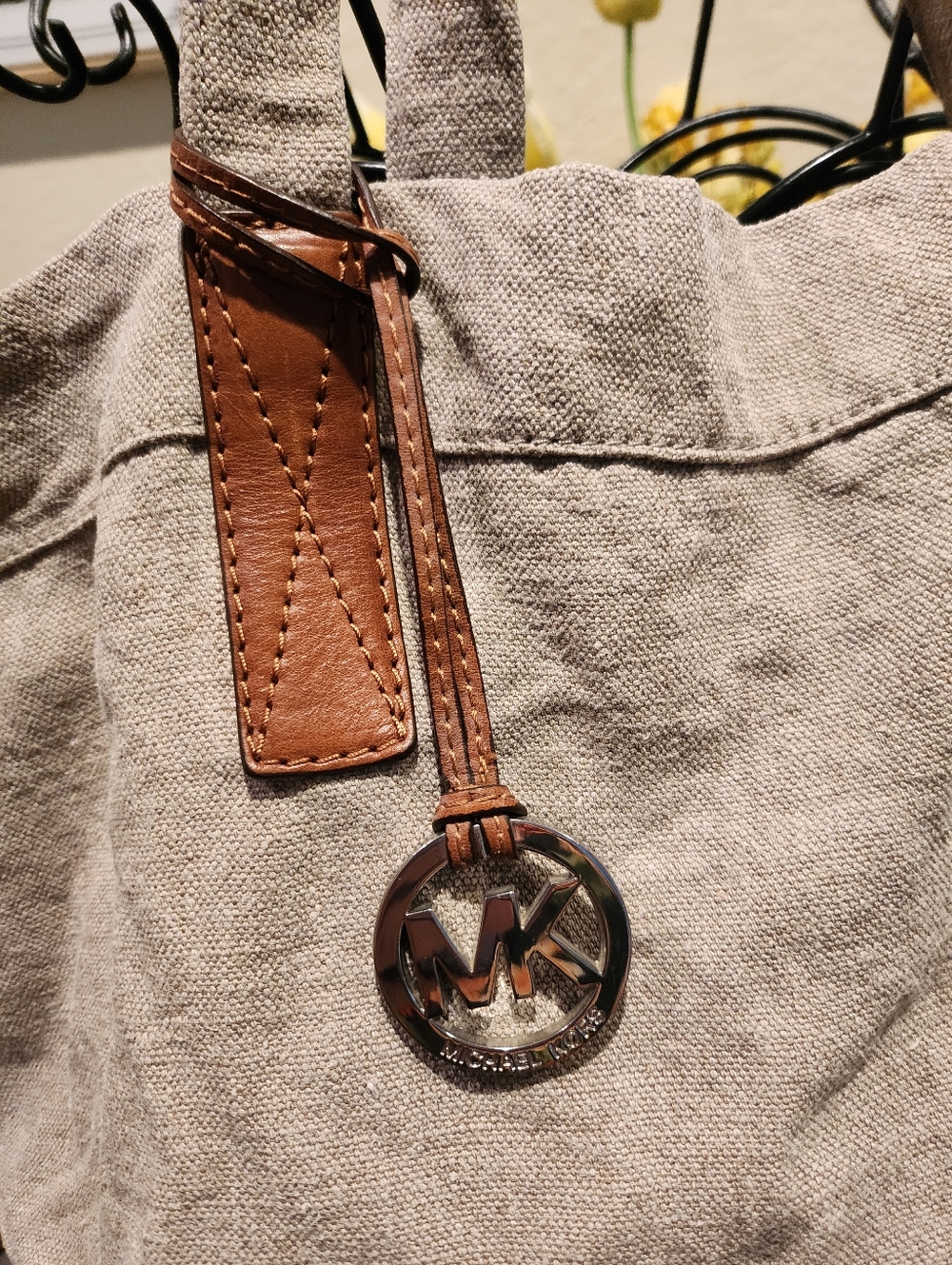 Michael Kors linen tote bag - Picture 2 of 7